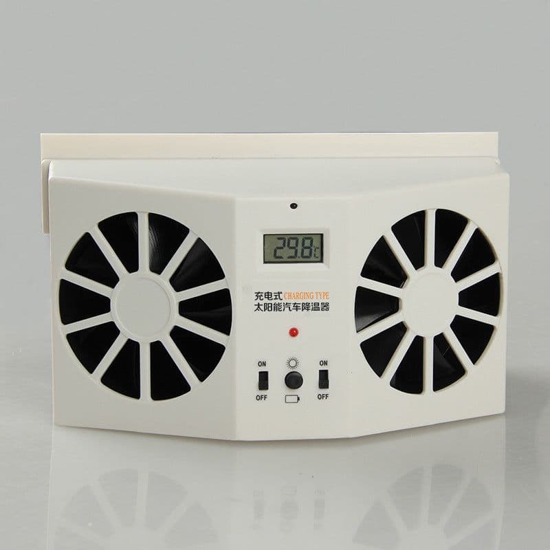 image-2W Car Solar Exhaust Fan Solar Car Exhaust Fan Car With Solar Cooling Artifact