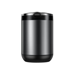 image-Car Ashtray LED Light Alloy Ash Tray Aluminum Cup Portable Smokeless Auto Ashtray Flame Retardant Cigarette Holder Box