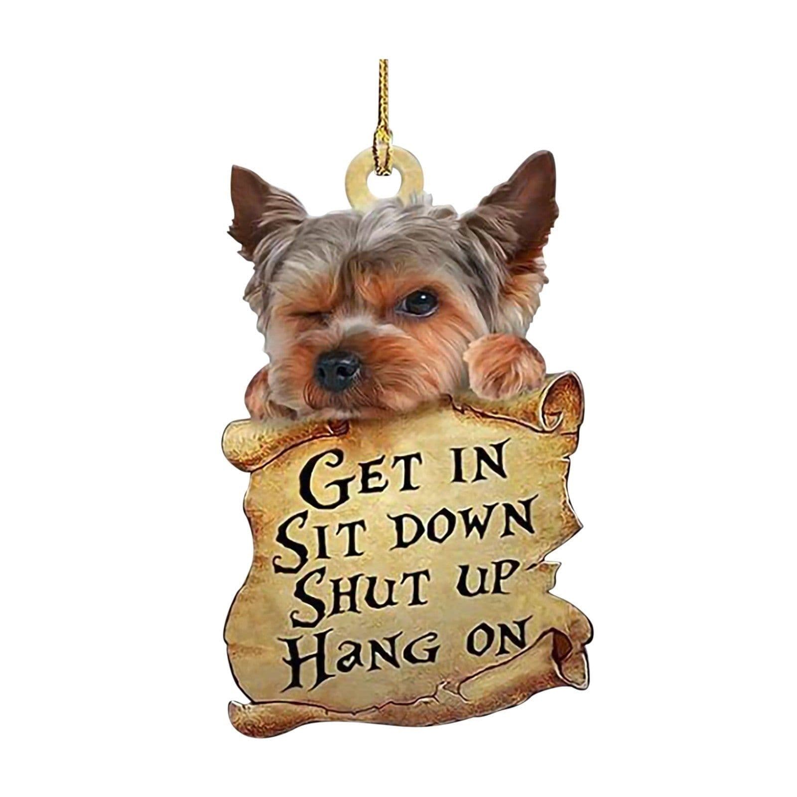 image-Car Dog Pendant Pendant, Car Key Backpack Accessories