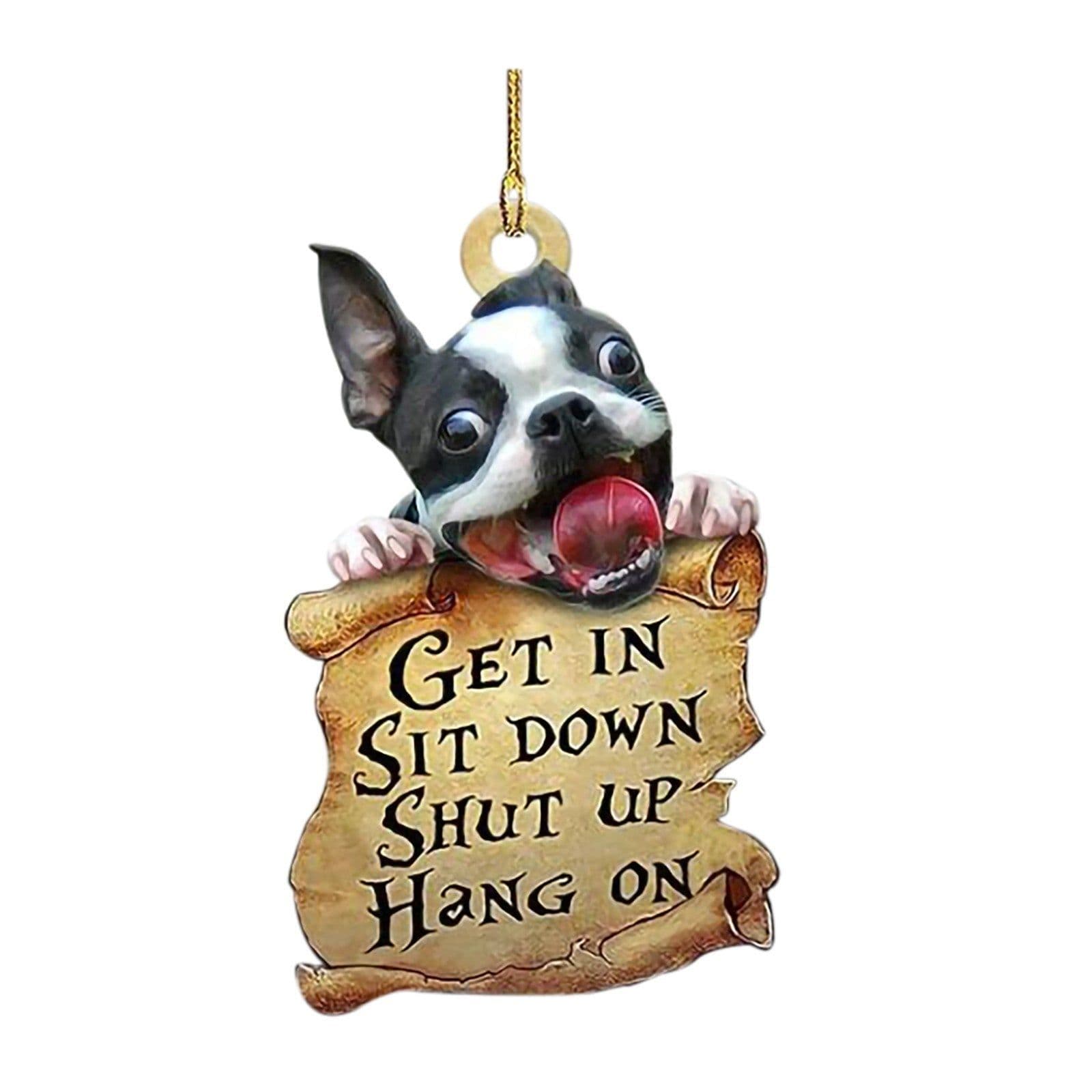 image-Car Dog Pendant Pendant, Car Key Backpack Accessories
