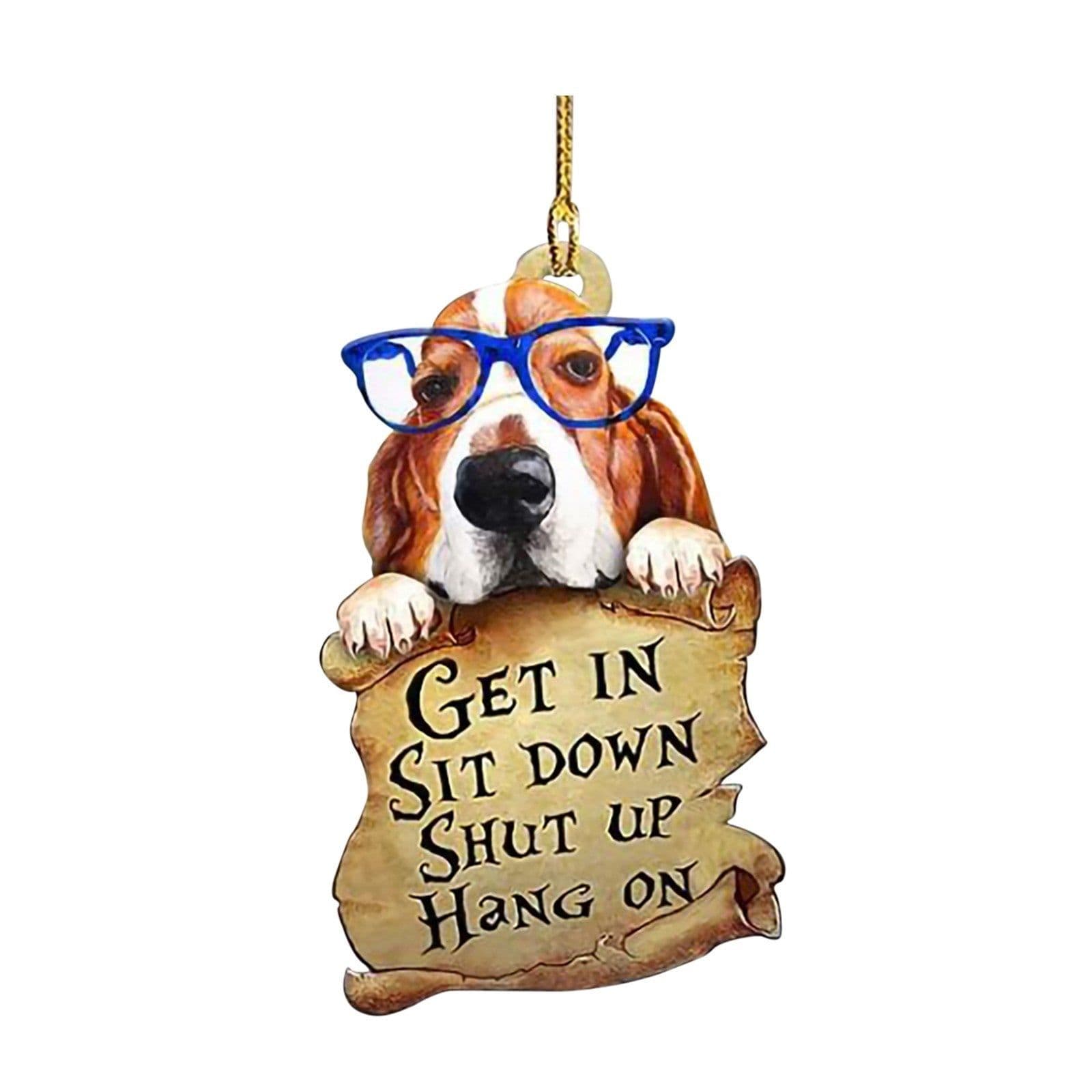 image-Car Dog Pendant Pendant, Car Key Backpack Accessories