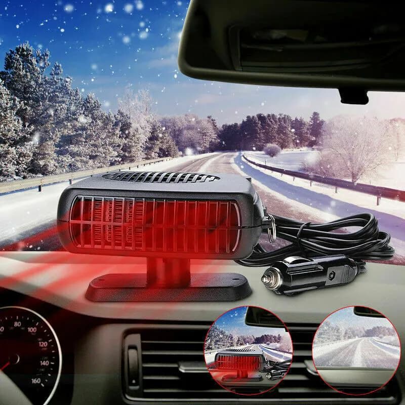 image-Portable Auto Car Heater Fan Air Cooler Windscreen Demister Defroster Heating Fan