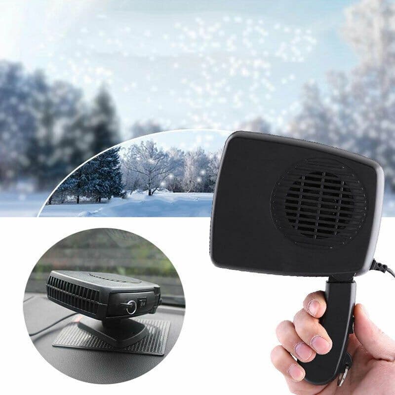 image-Portable Auto Car Heater Fan Air Cooler Windscreen Demister Defroster Heating Fan