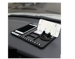 image-Car mobile phone bracket car anti-skid pad car car navigation device anti-mite pad instrument panel multi-function storage pad