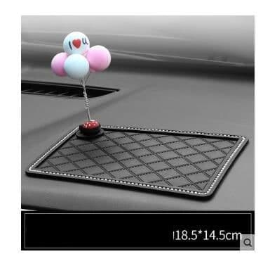 image-Car mobile phone bracket car anti-skid pad car car navigation device anti-mite pad instrument panel multi-function storage pad