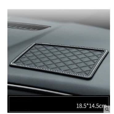 image-Car mobile phone bracket car anti-skid pad car car navigation device anti-mite pad instrument panel multi-function storage pad