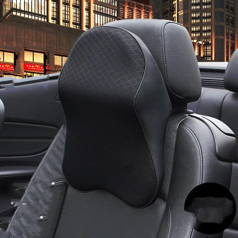 image-Car Driving Seat Headrest Neck Pillow Memory Foam Pillow Cervical Pillow