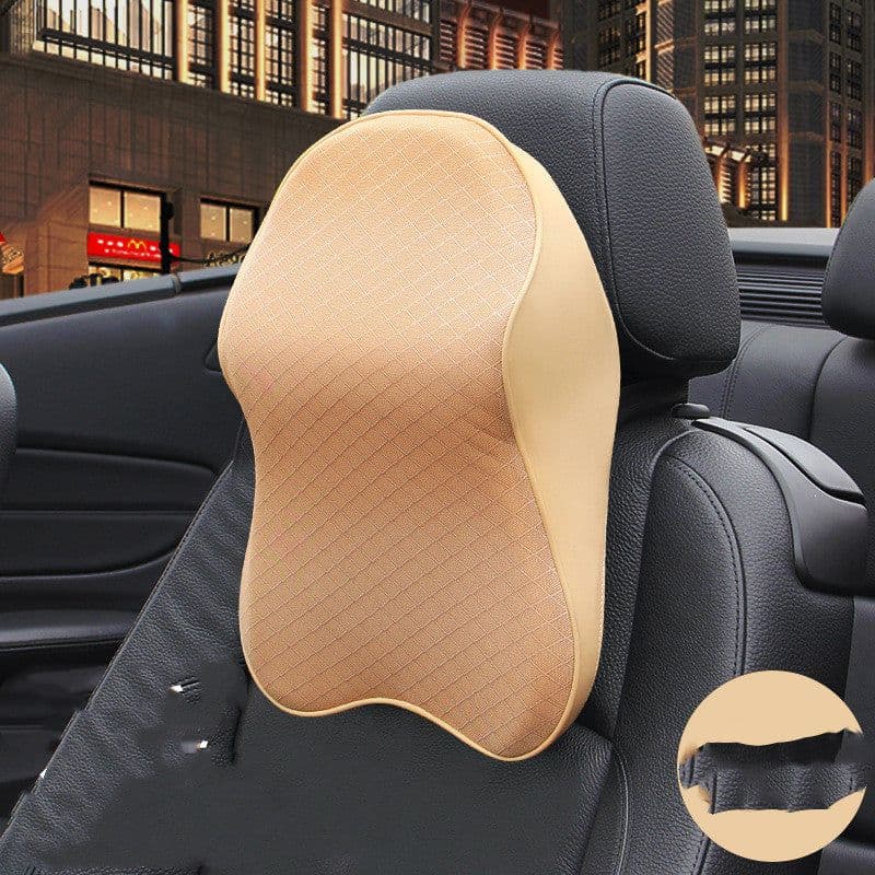 image-Car Driving Seat Headrest Neck Pillow Memory Foam Pillow Cervical Pillow