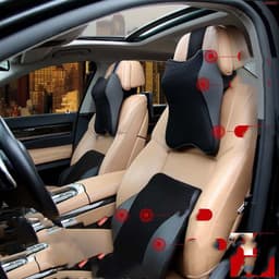 image-Car Driving Seat Headrest Neck Pillow Memory Foam Pillow Cervical Pillow