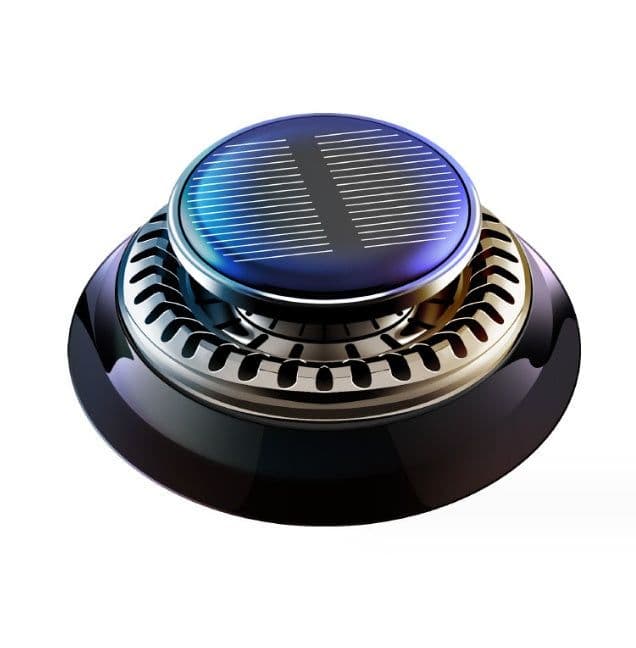 image-Car Air Freshener, Solar Rotating Car Essential Oil Diffuser, Car Interior Decor Accessories, Odor Eliminator For Car Office Home Car Aromatherapy Car Essential Oil Diffuser Auto Diffuser