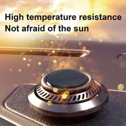 image-Car Air Freshener, Solar Rotating Car Essential Oil Diffuser, Car Interior Decor Accessories, Odor Eliminator For Car Office Home Car Aromatherapy Car Essential Oil Diffuser Auto Diffuser