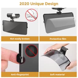 image-Polarized Car Sun Visor, Clear View, Anti-glare, UV Protection