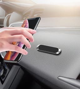 image-F6 Strip Plate Magnetic Car Phone Holder Stand Magnet Holder For Phone In Car Mount Holder