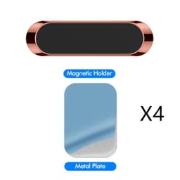 image-F6 Strip Plate Magnetic Car Phone Holder Stand Magnet Holder For Phone In Car Mount Holder