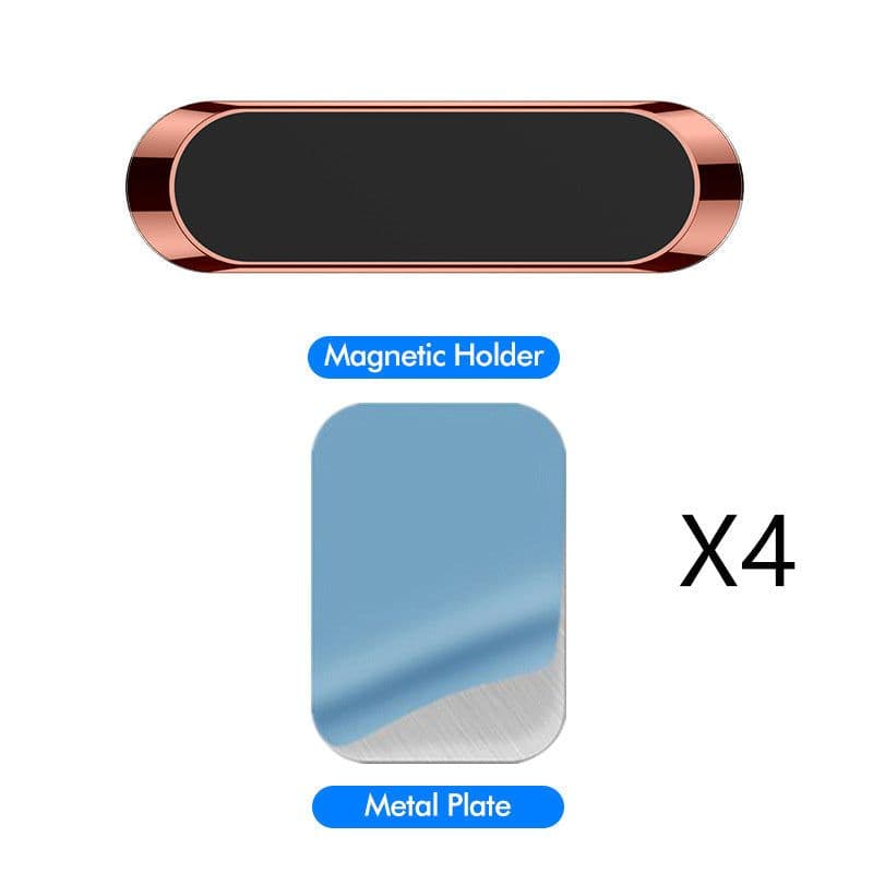image-F6 Strip Plate Magnetic Car Phone Holder Stand Magnet Holder For Phone In Car Mount Holder