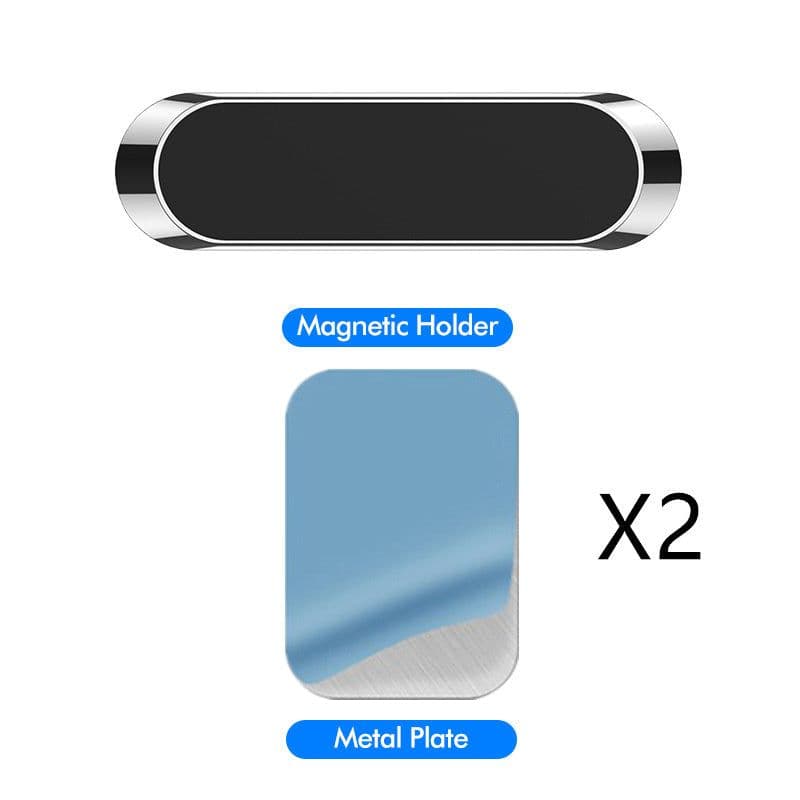 image-F6 Strip Plate Magnetic Car Phone Holder Stand Magnet Holder For Phone In Car Mount Holder