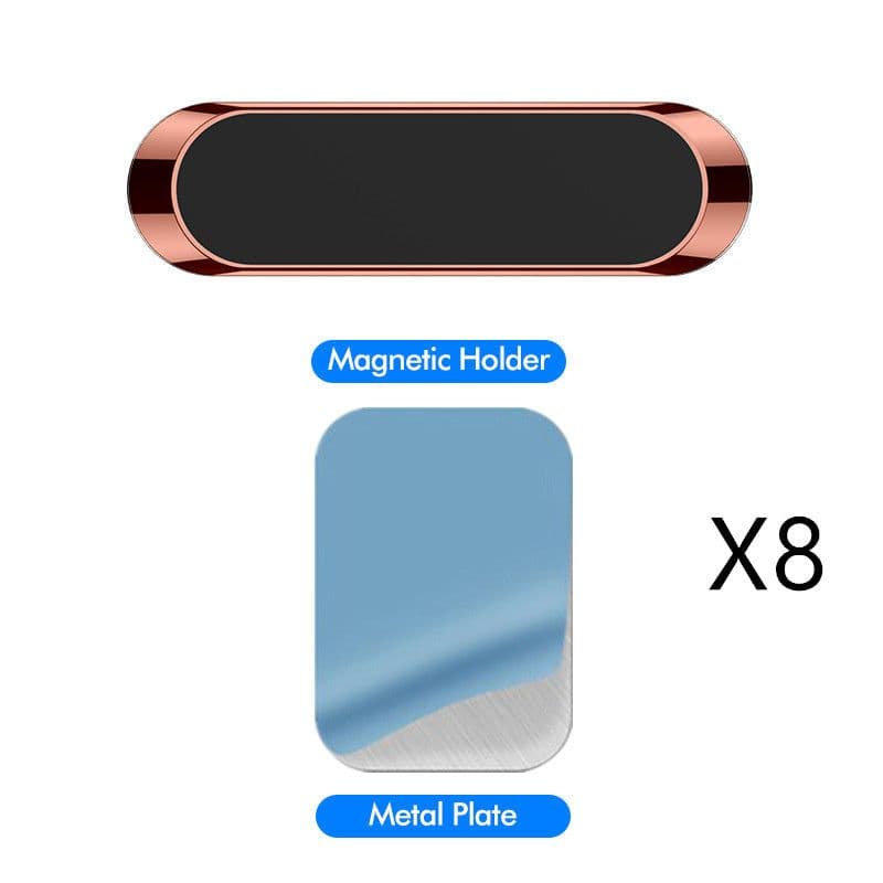 image-F6 Strip Plate Magnetic Car Phone Holder Stand Magnet Holder For Phone In Car Mount Holder