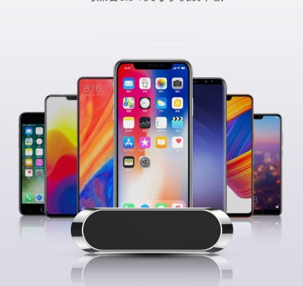image-F6 Strip Plate Magnetic Car Phone Holder Stand Magnet Holder For Phone In Car Mount Holder