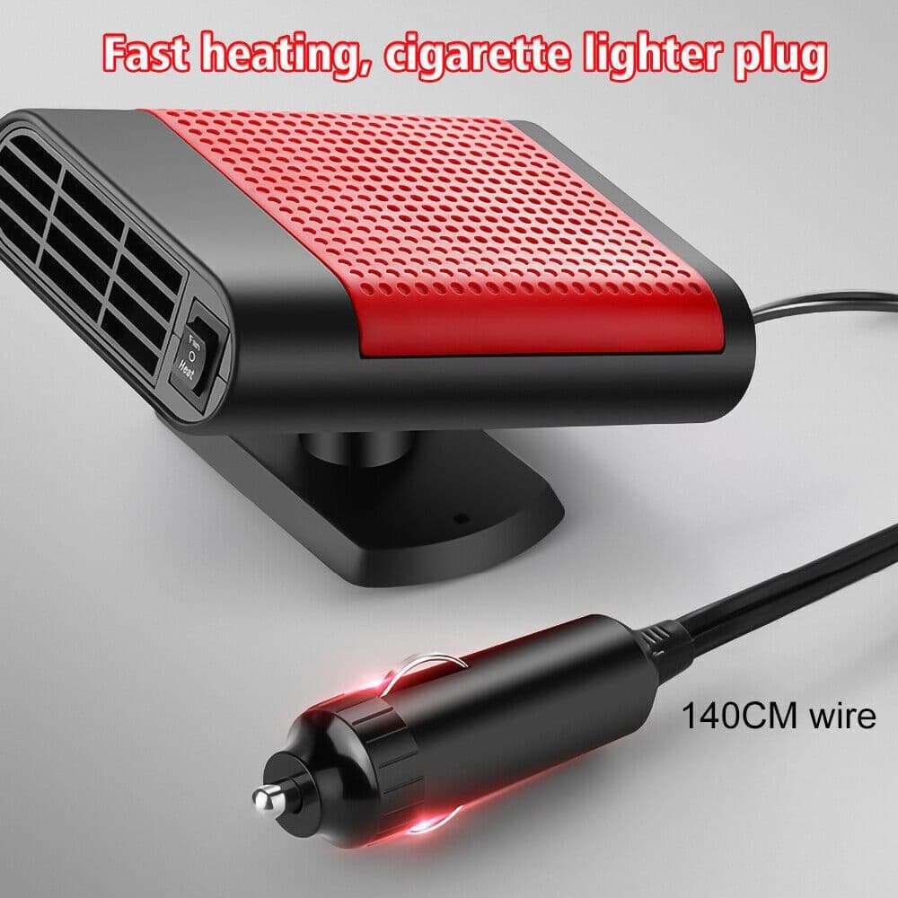 image-1000W Car Heater 12V Portable Electric Heating Fan Defogger Defroster Demister