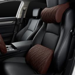 image-Car headrest, car neck pillow, backrest, car seat, universal car lumbar support set