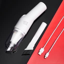 image-Car Vacuum Cleaner Portable Handheld Home Powerful Cyclone Wet Dry Wireless 120W Use USB Chargeable Durable Vacuum Cleaner