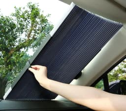 image-4Size Automatic Telescopic Adjustable Sun Shade Board Sun Protection Cars Trucks Front Windshield Sun Umbrella Board Car Curtain