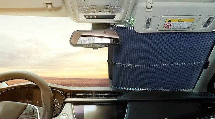 image-4Size Automatic Telescopic Adjustable Sun Shade Board Sun Protection Cars Trucks Front Windshield Sun Umbrella Board Car Curtain