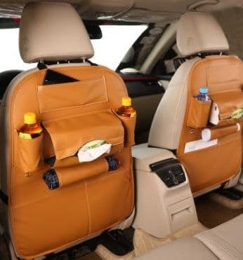 image-Car supplies storage box car storage bag box car seat storage leather storage bag box