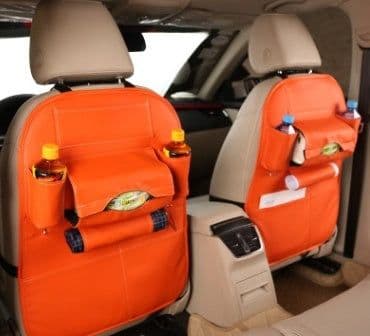 image-Car supplies storage box car storage bag box car seat storage leather storage bag box