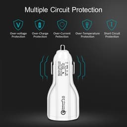 image-Quick Charge 3.0 Car Charger For Mobile Phone Dual Usb Car Charger Qualcomm Qc 3.0 Fast Charging Adapter Mini Usb Car Charger