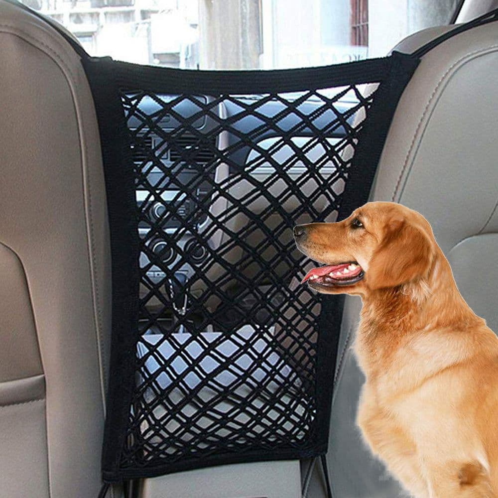 image-Elastic Car Pet Fence Dog Safety Isolation Net Children Travel Isolation Barrier Mesh Dog Fence Anti-collision Mesh Pet Supplies