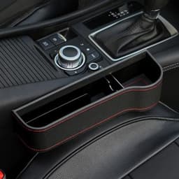 image-PU Car Organizer Seat Gap Storage Box Car Seat Side Slit for Wallet Phone Coins Cigarette Keys Cards Car Accessories