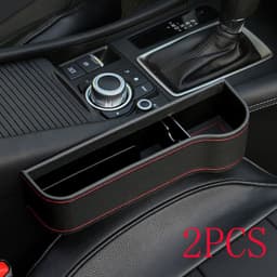 image-PU Car Organizer Seat Gap Storage Box Car Seat Side Slit for Wallet Phone Coins Cigarette Keys Cards Car Accessories