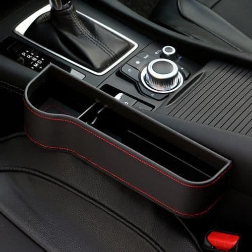 image-PU Car Organizer Seat Gap Storage Box Car Seat Side Slit for Wallet Phone Coins Cigarette Keys Cards Car Accessories