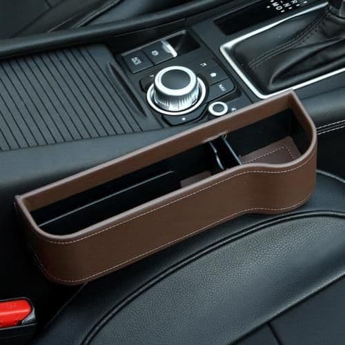 image-PU Car Organizer Seat Gap Storage Box Car Seat Side Slit for Wallet Phone Coins Cigarette Keys Cards Car Accessories