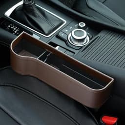 image-PU Car Organizer Seat Gap Storage Box Car Seat Side Slit for Wallet Phone Coins Cigarette Keys Cards Car Accessories