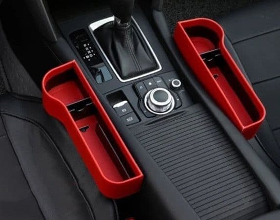 image-PU Car Organizer Seat Gap Storage Box Car Seat Side Slit for Wallet Phone Coins Cigarette Keys Cards Car Accessories