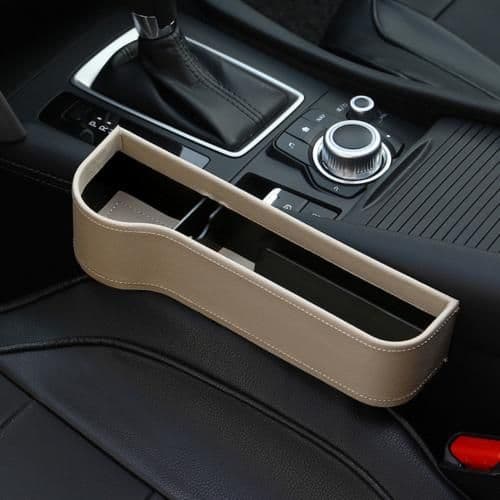 image-PU Car Organizer Seat Gap Storage Box Car Seat Side Slit for Wallet Phone Coins Cigarette Keys Cards Car Accessories