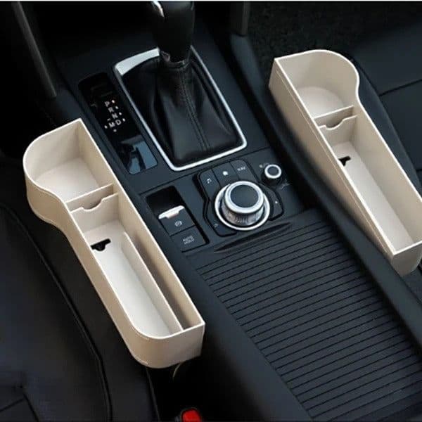 image-PU Car Organizer Seat Gap Storage Box Car Seat Side Slit for Wallet Phone Coins Cigarette Keys Cards Car Accessories