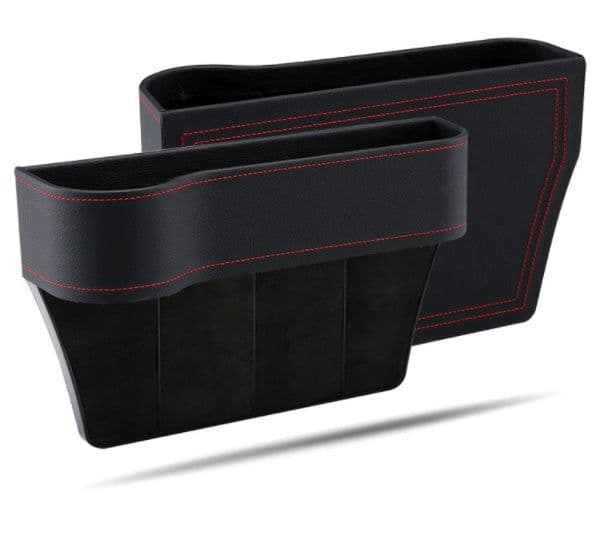 image-PU Car Organizer Seat Gap Storage Box Car Seat Side Slit for Wallet Phone Coins Cigarette Keys Cards Car Accessories