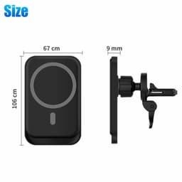 image-Magnetic Wireless Chargers Car Air Vent Stand Phone Holder Mini QI Fast Charging Station For Phone