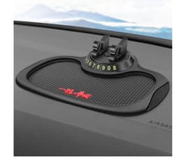 image-Non-Slip Car Phone Pad For 4-in-1 Car Parking Number Card Anti-Slip Mat Auto Phone Holder Sticky Anti Slide Dash Phone Mount