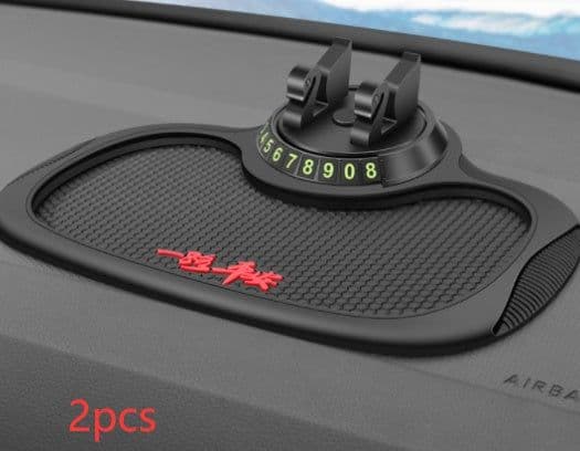 image-Non-Slip Car Phone Pad For 4-in-1 Car Parking Number Card Anti-Slip Mat Auto Phone Holder Sticky Anti Slide Dash Phone Mount