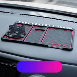 image-Non-Slip Car Phone Pad For 4-in-1 Car Parking Number Card Anti-Slip Mat Auto Phone Holder Sticky Anti Slide Dash Phone Mount