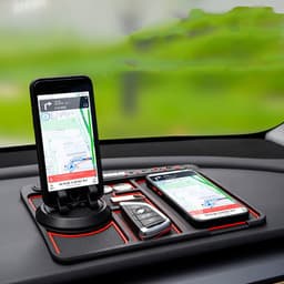 image-Non-Slip Car Phone Pad For 4-in-1 Car Parking Number Card Anti-Slip Mat Auto Phone Holder Sticky Anti Slide Dash Phone Mount