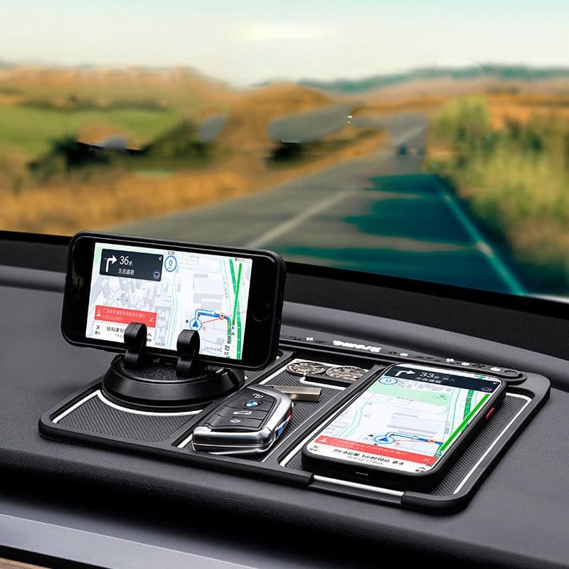 image-Non-Slip Car Phone Pad For 4-in-1 Car Parking Number Card Anti-Slip Mat Auto Phone Holder Sticky Anti Slide Dash Phone Mount
