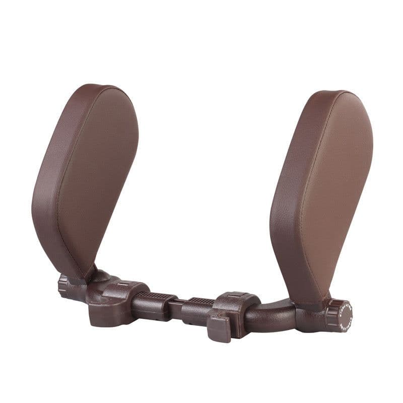 image-Car headrest pillow Sleep Adjustable Side Car Soft Travel Seat Headrest Auto Leather Support Neck Pillow Cushion car accessories