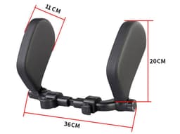image-Car headrest pillow Sleep Adjustable Side Car Soft Travel Seat Headrest Auto Leather Support Neck Pillow Cushion car accessories