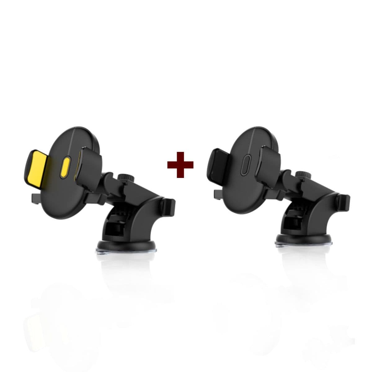 image-Car Phone Holder Long Rod Telescopic Car Dashboard Suction Cup Type