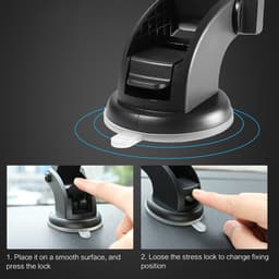 image-Car Phone Holder Long Rod Telescopic Car Dashboard Suction Cup Type